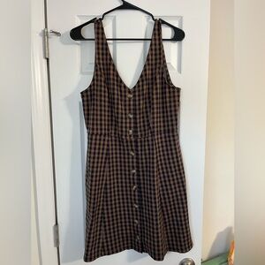 American Eagle Button Up Plaid Dress - Size L